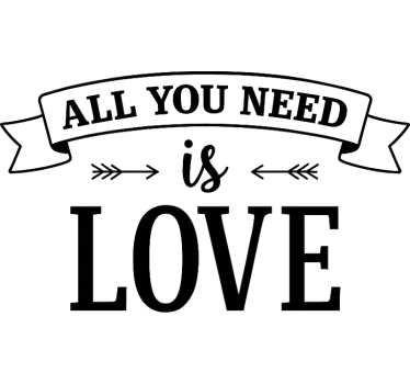 Autosticker romantische liefde pijl - TenStickers