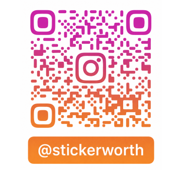 Sticker kleurrijke zonsondergang instagram qr - TenStickers