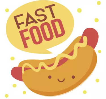 Bedrijfsstickers fast food - TenStickers