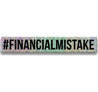 Autosticker glitter financiële fout - TenStickers
