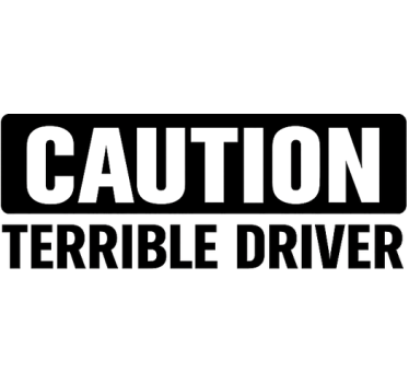 Autosticker eerlijke waarschuwingslabel - TenStickers
