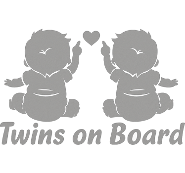 Autosticker sweet duo veiligheid - TenStickers