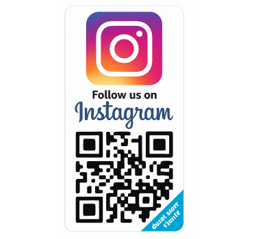 Sticker verticale instagram qr-code - TenStickers