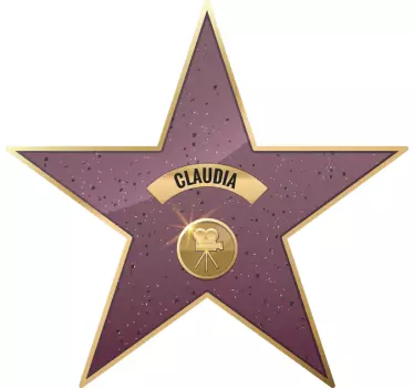Muurstickers hollywood star LA - TenStickers