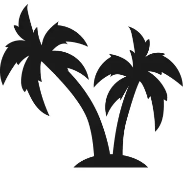 Muurstickers bloemen palmboom stopcontact sticker - TenStickers