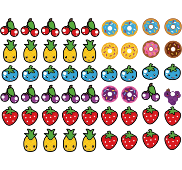 Gepersonaliseerde sticker schattige cartoon fruitdecoratie - TenStickers