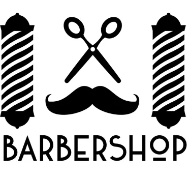 Raamstickers Barber shop sign - TenStickers