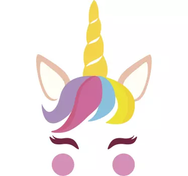 Schattige eenhoorn huawei sticker - TenStickers