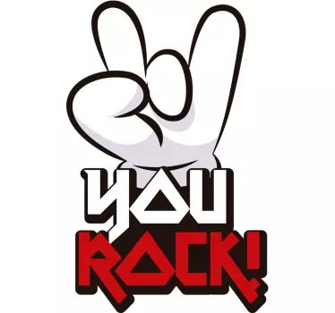 iPhone sticker you rock text - TenStickers