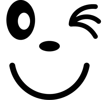 Autosticker smiley voor voertuig - TenStickers