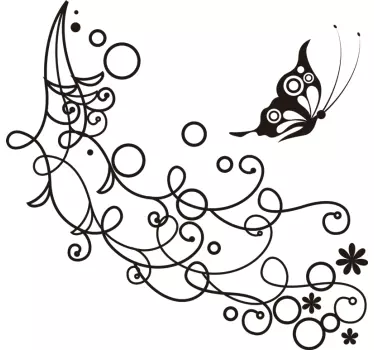 Autosticker vlinder versiering - TenStickers