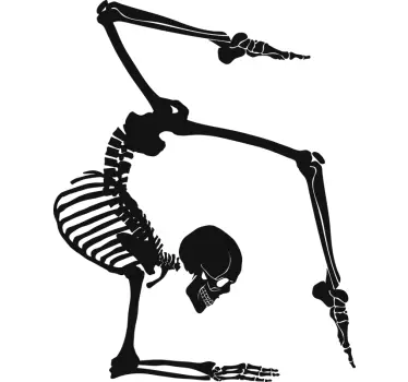 Muursticker gezondheid lenig skelet - TenStickers