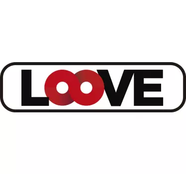 Affectie sticker bed hoofdeinde - TenStickers
