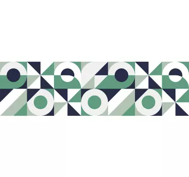Geometrische opstelling creatie sticker bed hoofdeinde - TenStickers