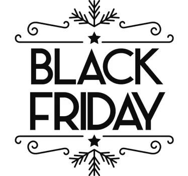 Raamstickers black friday voor winkel - TenStickers