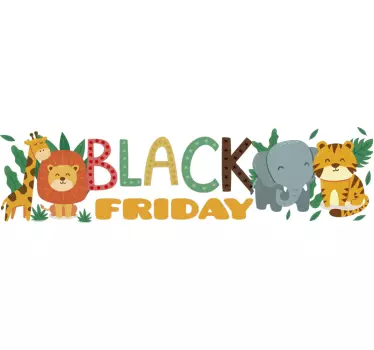 Raamstickers met dieren voor black friday - TenStickers