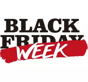 Raamstickers black friday week - TenStickers