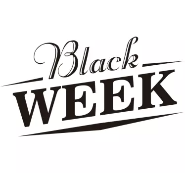 Korting sticker black week nieuwe collectie - TenStickers
