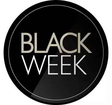 Raamstickers Black week company sticker - TenStickers