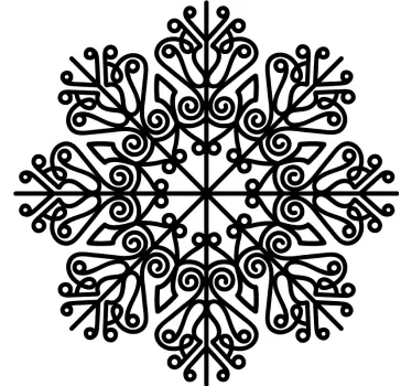 Kerststickers mandala - TenStickers