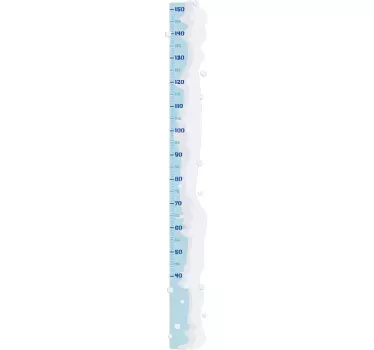 Kerststickers sneeuw groeimeter - TenStickers