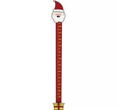 Kerst raamstickers groeimeter sinterklaas kinderen - TenStickers