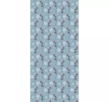 Kerststickers bloemen en kristallen - TenStickers