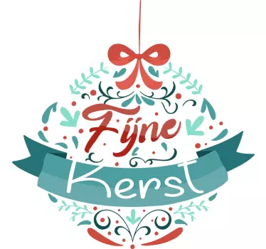 Kerststickers in de vorm van een bal - TenStickers
