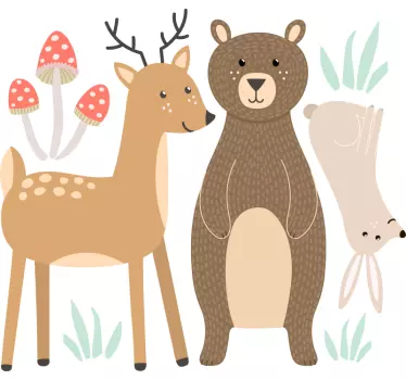 Dieren zelfklevende raamsticker - TenStickers
