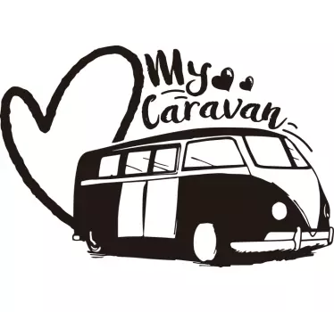 Camper sticker mijn caravan - TenStickers