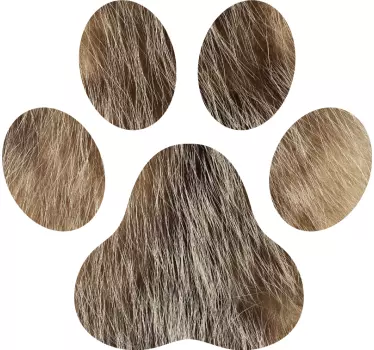Muursticker hond honden afdruk - TenStickers