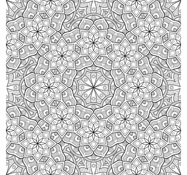 Stickers raam mandala ontwerp - TenStickers