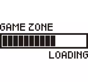 Game zone verhalen laden muurzelfklevende sticker voor videogame - TenStickers