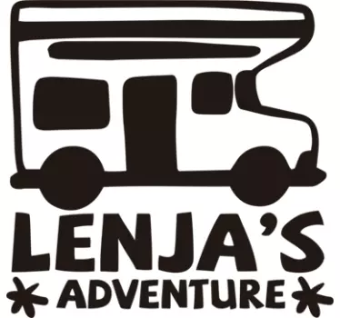 Camper sticker gepersonaliseerd met naam - TenStickers