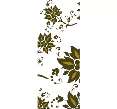Bloemen patroon sticker - TenStickers