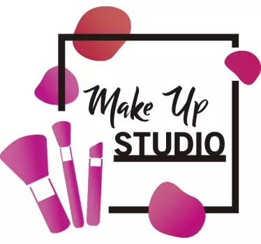 Etalage sticker make up studio - TenStickers