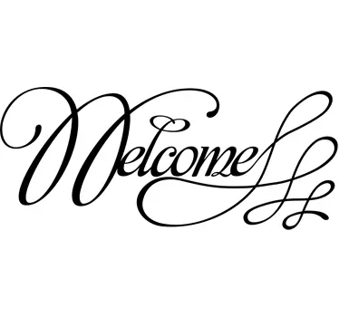 Sticker Welcomem deuren - TenStickers