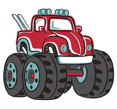 Monster truck zelfklevende autosticker - TenStickers