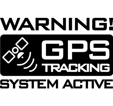 Camper sticker gps-volgsysteem - TenStickers