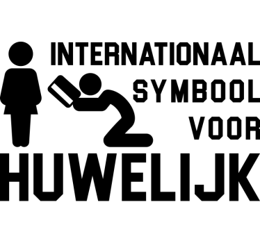Bruiloft decoratie auto sticker - TenStickers