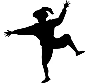 Piet silhouet zelfklevende raamsticker - TenStickers
