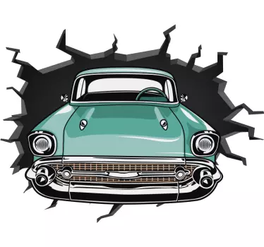 Auto door muur visuele effecten muursticker - TenStickers