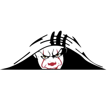 Clown zelfklevende autosticker - TenStickers