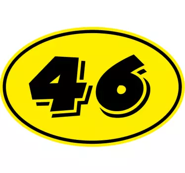 Gele motorfiets zelfklevende stickers - TenStickers
