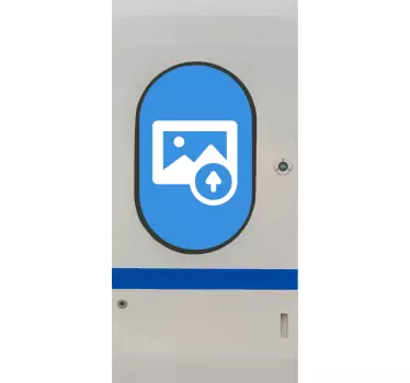 Metro glazen zelfklevende deursticker  - TenStickers