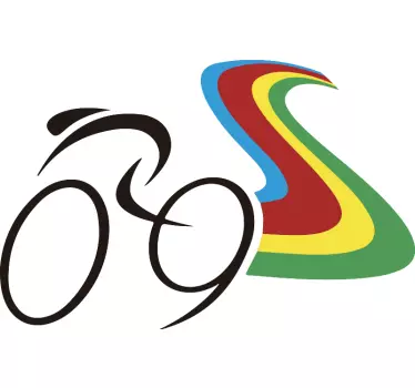 Wereldkampioen fietswagen zelfklevende sticker - TenStickers