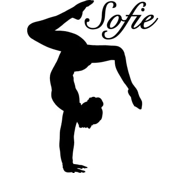 Gymnast dans zelfklevende sticker - TenStickers