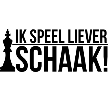 Spelen schaken auto zelfklevende sticker - TenStickers