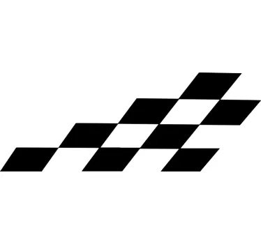 Autosticker race patroon - TenStickers