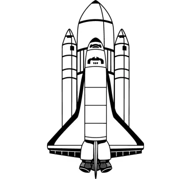 Sticker ruimteschip astronauten kinderen - TenStickers